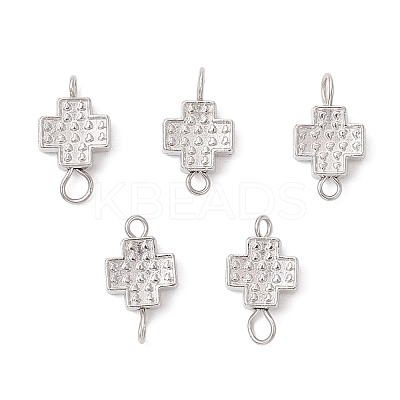Alloy Cross Connector Charms PALLOY-JF04057-1