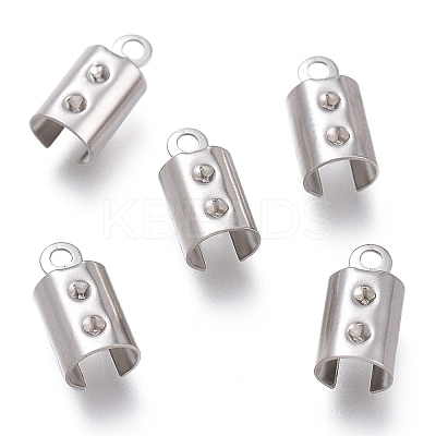 Tarnish Resistant 304 Stainless Steel Folding Crimp Ends LS-STAS-L262-04A-P-1