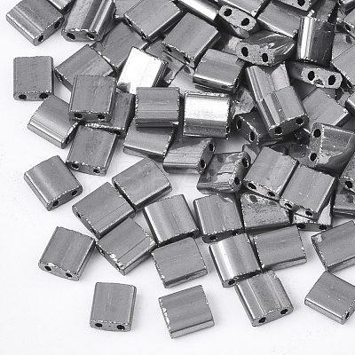 Electroplate Opaque Glass Seed Beads SEED-S023-20C-01-1