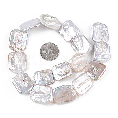 Natural Keshi Pearl Beads Strands PEAR-S020-D08-1