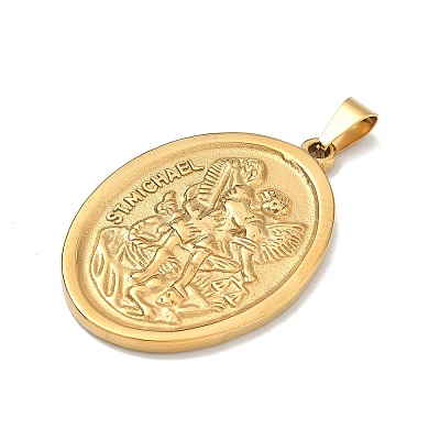 Religion Theme 304 Stainless Steel Pendants STAS-F336-06A-G-1