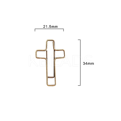 100Pcs Metal Paper Clips PW-WG33548-03-1