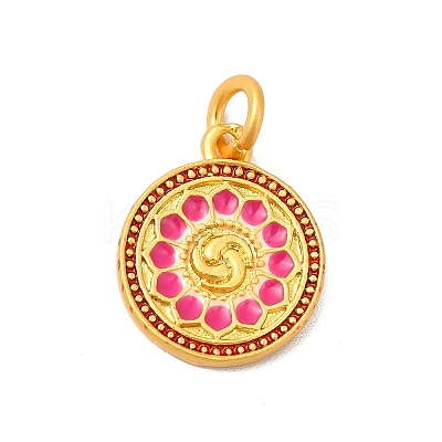 Rack Plating Alloy Enamel Pendants with Jump Ring ENAM-M048-27MG-B-1