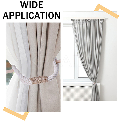 Cotton Linen Curtain Tiebacks AJEW-WH0248-656-1