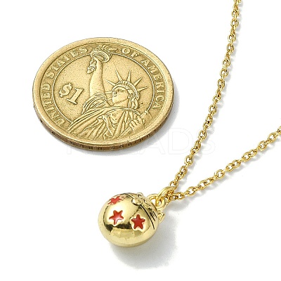 Cat Shaped Alloy Enamel Pendant Necklace NJEW-JN04613-01-1