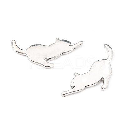 Alloy Kitten Cabochons LS-PALLOY-WH0072-73E-S-1