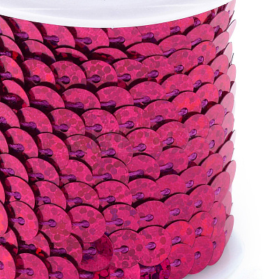 Eco-Friendly Plastic Paillette Beads PVC-Q092-6mm-P50108-1