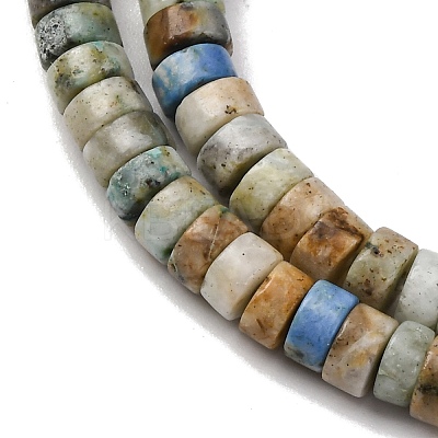 Natural Yellow Turquoise(Jasper) Beads Strands G-L624-I05-2x4mm-1