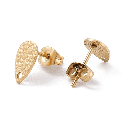 Ion Plating(IP) 304 Stainless Steel Stud Earring Findings STAS-L216-46G-1