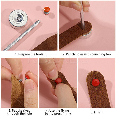 Iron Garment Rivets DIY-CA0007-80-1