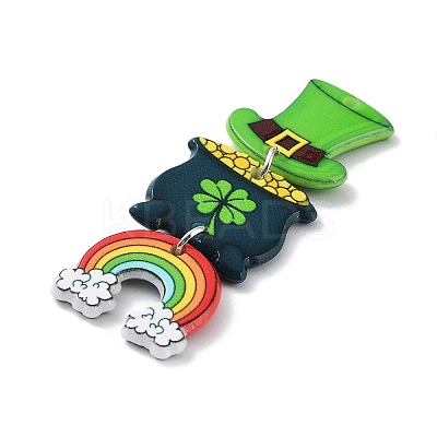 Saint Patrick's Day Theme Acrylic Big Pendants LS-MACR-C028-05B-1