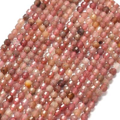 Natural Strawberry Quartz Beads Strands G-A260-A42-01-1