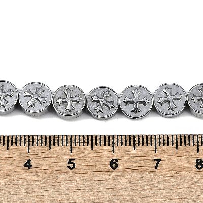 Electroplated Synthetic Non-magnetic Hematite Beads Strands G-K375-B02-03-1