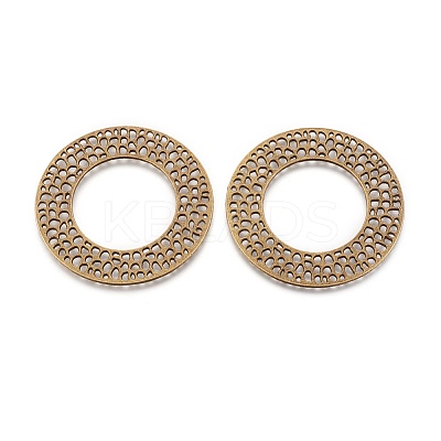 Tibetan Style Alloy Rondelle Big Pendants LS-X-EA13278Y-AB-1