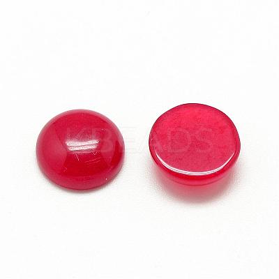 Natural White Jade Cabochons G-R416-16mm-10-1