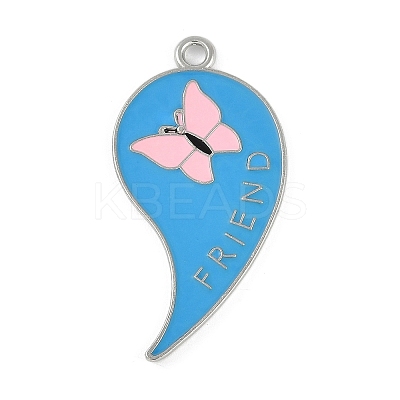 Alloy Enamel Pendants ENAM-D064-01B-1
