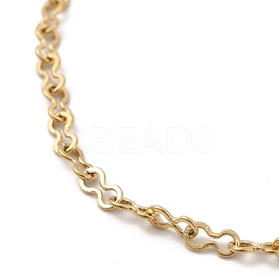 Ion Plating(IP) 304 Stainless Steel Gourd Link Chain Bracelet for Women BJEW-G667-04G-1
