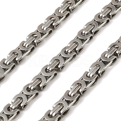 201 Stainless Steel Byzantine Chains SA-E001-14P-02-1