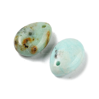 Natural Marble Teardrop Charms G-M410-01-13-1