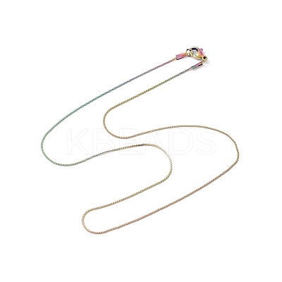 Ion Plating(IP) 304 Stainless Steel Serpentine Chain Necklace for Men Women NJEW-G076-01B-M-1