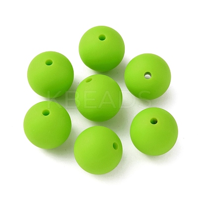 Food Grade Eco-Friendly Silicone Focal Beads LS-SIL-WH0013-01K-1