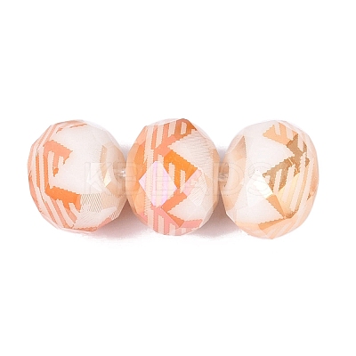 Electroplate Glass Beads EGLA-N026-01A-H01-1
