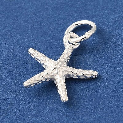 925 Sterling Silver Sea Animal Starfish Charms FIND-U013-16S-1