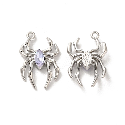 Glass Spider Pendant PALLOY-K001-067P-04-1