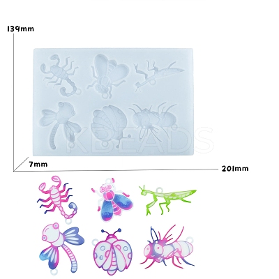DIY Food Grade Silhouette Silicone Pendants Mold PW-WG22420-01-1