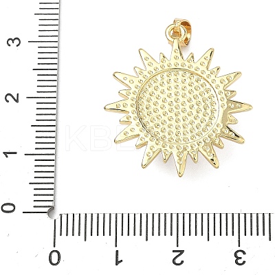 Brass Micro Pave Cubic Zirconia Pendants KK-P345-11G-1