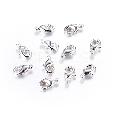 Brass Lobster Claw Clasps KK-905-S-NF-1