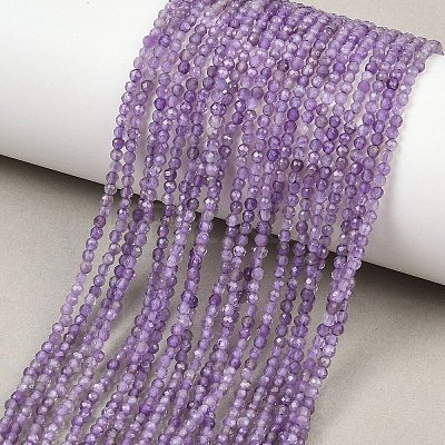 Natural Amethyst Beads Strands G-B171-C02-2mm-1