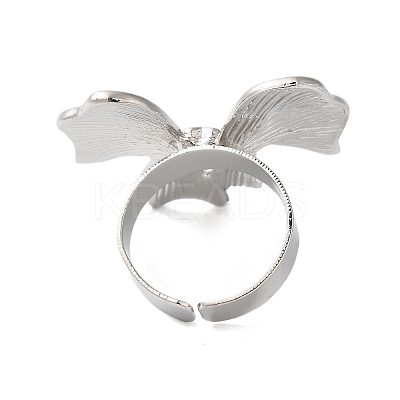 Bowknot Alloy Open Cuff Rings LS-RJEW-U006-05P-1