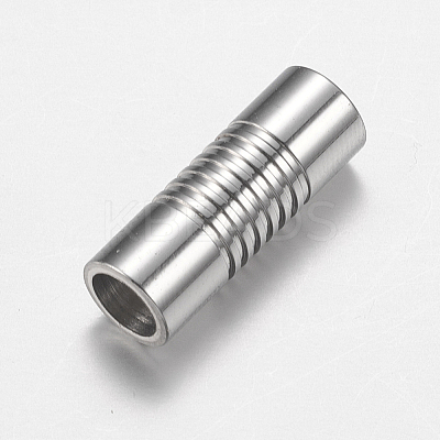 Tarnish Resistant 304 Stainless Steel Magnetic Clasps with Glue-in Ends LS-STAS-F149-04P-A-1
