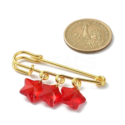 Golden Iron Brooches JEWB-BR00119-1