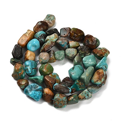 Natural HuBei Turquoise Beads Strands X-G-P497-01E-19-1