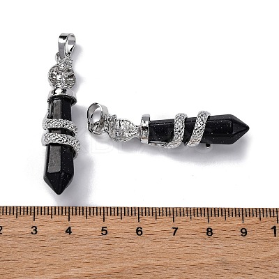Synthetic Blue Goldstone Pendants G-A241-01P-04-1