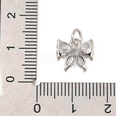 Rack Plating Brass Micro Pave Cubic Zirconia Charms KK-I716-22P-02-1