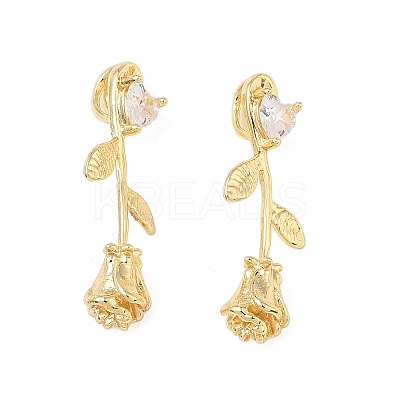Brass Micro Pave Cubic Zirconia Pendants KK-L256-03G-1
