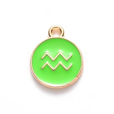 Alloy Enamel Pendants ENAM-S124-01B-06J-1