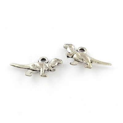 Tibetan Style Zinc Alloy Dinosaur Pendants TIBEP-R334-348AS-RS-1