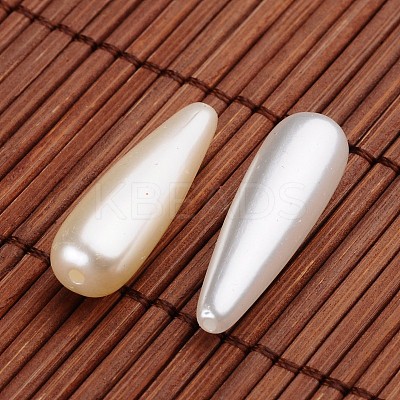 Teardrop Acrylic Imitation Pearl Beads OACR-O002-3287-1