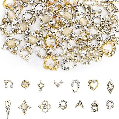 Alloy Rhinestone Cabochons MRMJ-CA0001-37-1