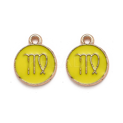 Alloy Enamel Pendants ENAM-S124-01B-14B-1