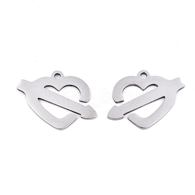 Non-Tarnish Valentine's Day 201 Stainless Steel Pendants X-STAS-S081-003-1
