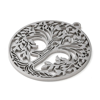 Non-Tarnish 304 Stainless Steel Pendants STAS-R116-08P-1
