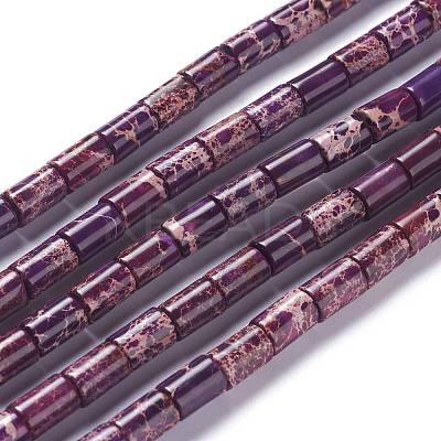Natural Imperial Jasper Bead Strands G-P444-04E-1