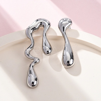 Non-Tarnish 304 Stainless Steel Stud Earrings for Women EJEW-S227-37P-1