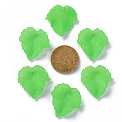 Autumn Theme Transparent Frosted Acrylic Pendants PAF002Y-7-1