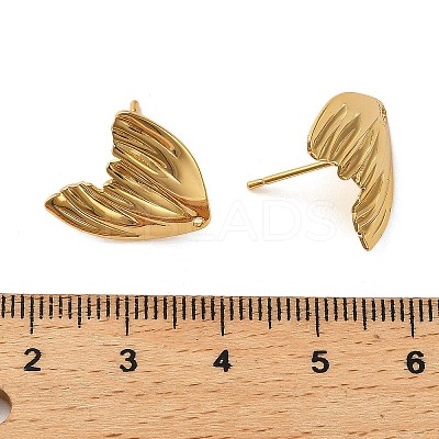 Brass Stud Earring Findings KK-P285-03G-1